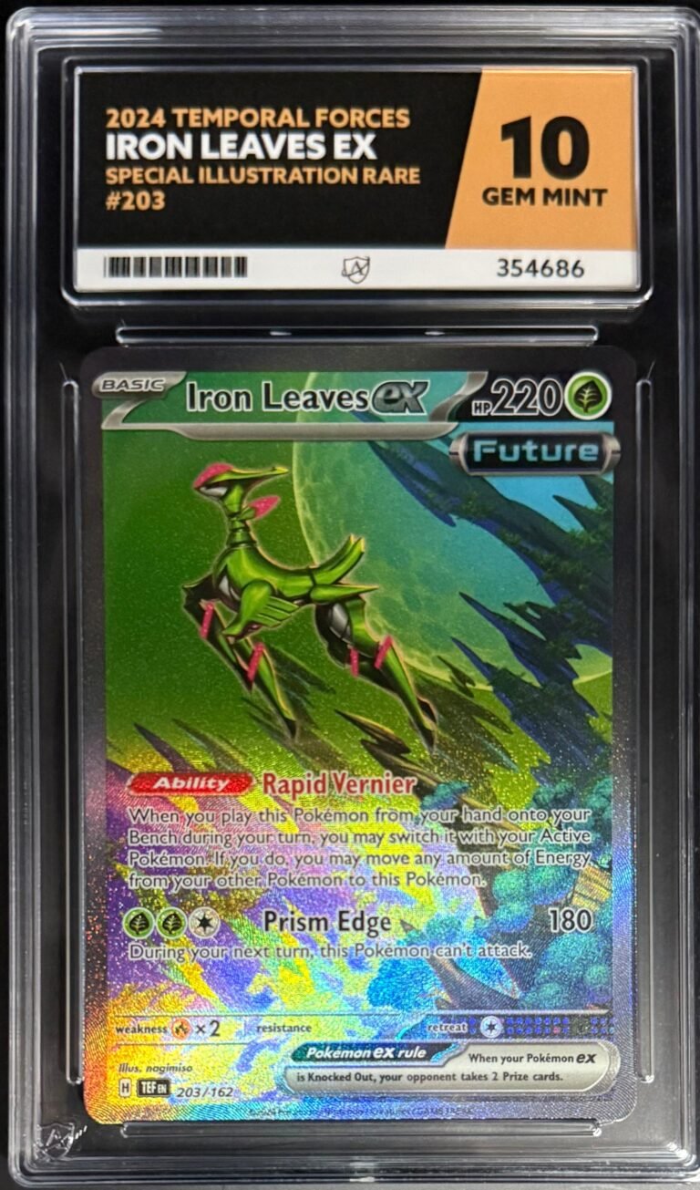 Best Deal - Pokemon Iron Leaves EX 203/162 Special Illustration Rare Pokemon Temporal Forces 2024 ACE10