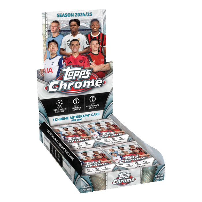 Best Deal - 2024-25 Topps Chrome UEFA Club Competitions Soccer Hobby Box